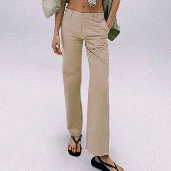 Zara Straight Leg Chino Pants - Picture 1 of 6